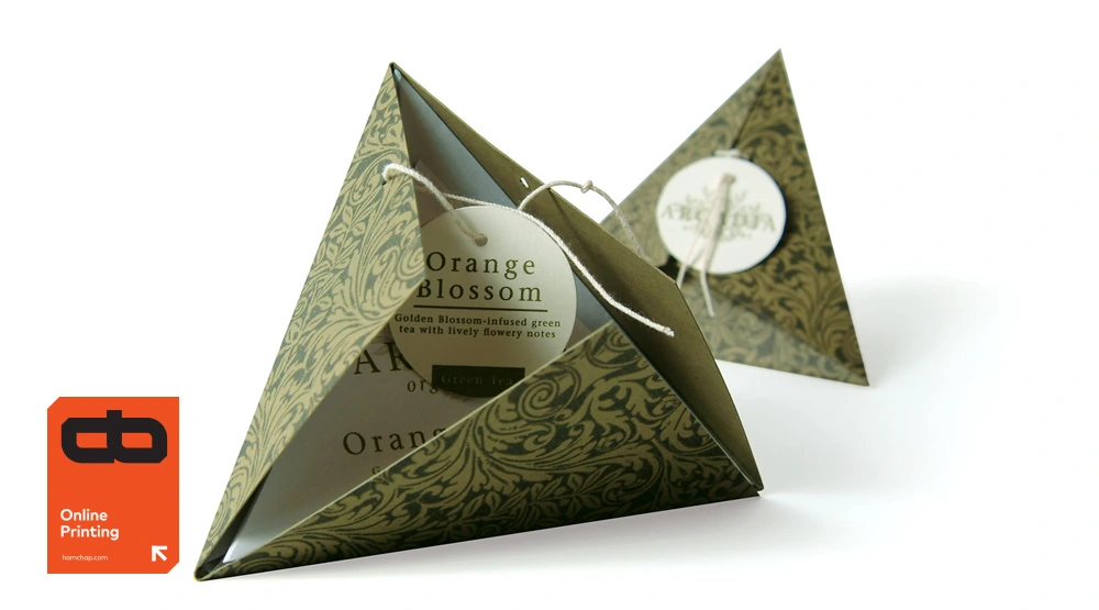 چاپ جعبه چای مثلثی